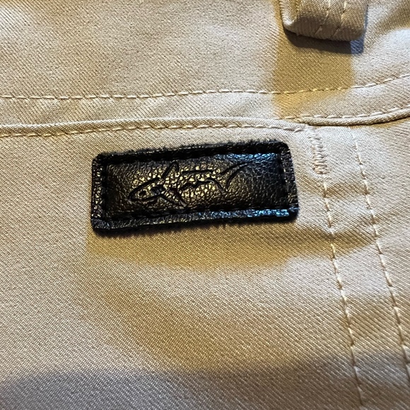 Mens Greg Norman Relaxed Fit khaki Golf Pants size W36x32L - Picture 5 of 9